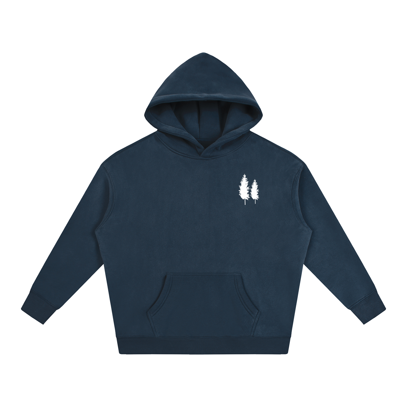 Pine Tree Oversized fleeced Hoodie