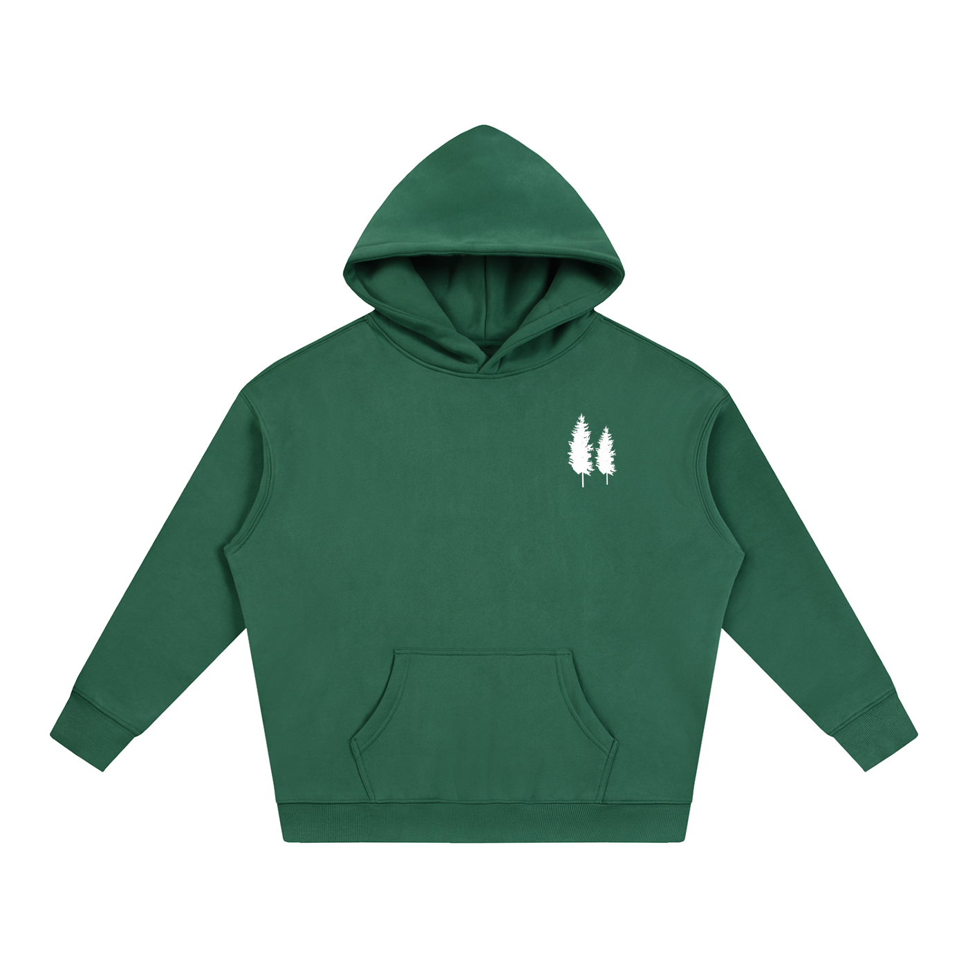 Pine Tree Oversized fleeced Hoodie