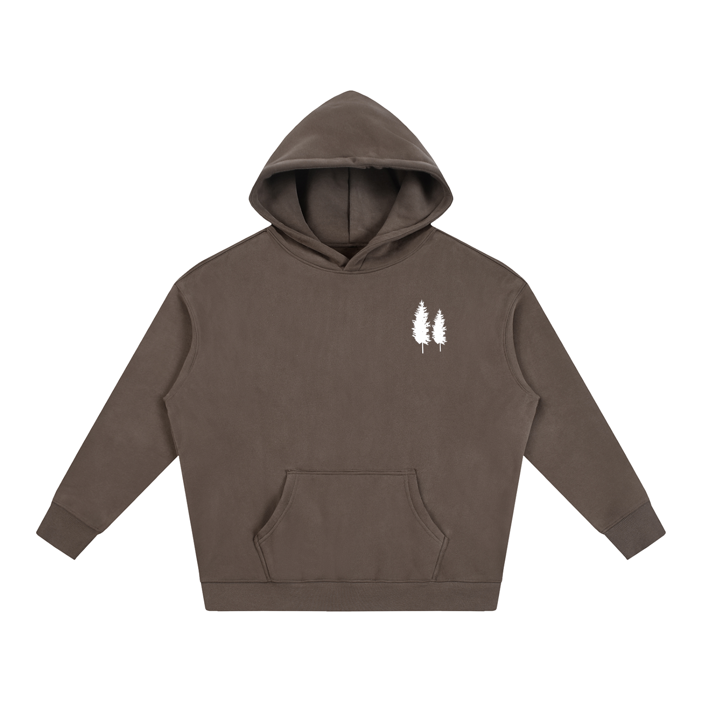Pine Tree Oversized fleeced Hoodie